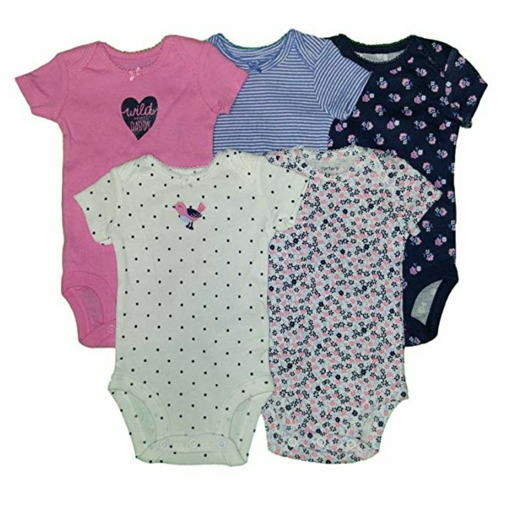 Carters 5 pack new onesies baby girl